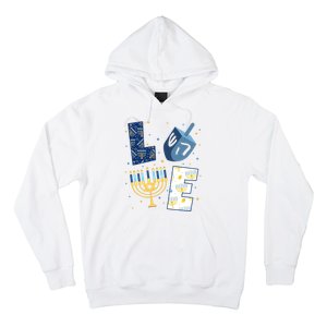 Love Hanukkah Jewish Festive Holiday Hoodie