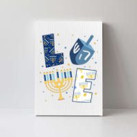 Love Hanukkah Jewish Festive Holiday Canvas