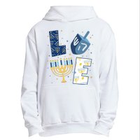 Love Hanukkah Jewish Festive Holiday Urban Pullover Hoodie