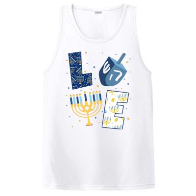 Love Hanukkah Jewish Festive Holiday PosiCharge Competitor Tank