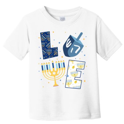 Love Hanukkah Jewish Festive Holiday Toddler T-Shirt