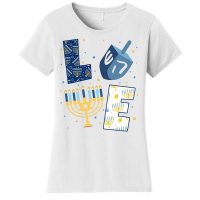 Love Hanukkah Jewish Festive Holiday Women's T-Shirt