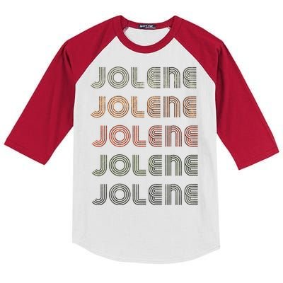 Love Heart Jolene Grunge Vintage Style Black Jolene Kids Colorblock Raglan Jersey