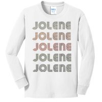 Love Heart Jolene Grunge Vintage Style Black Jolene Kids Long Sleeve Shirt