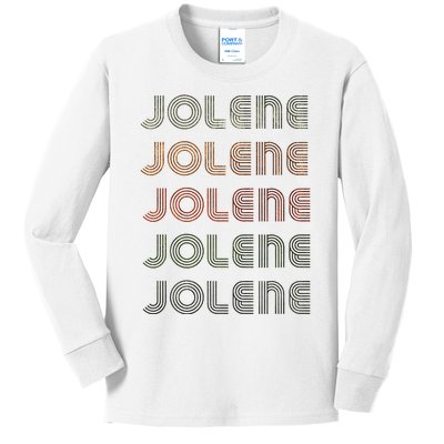 Love Heart Jolene Grunge Vintage Style Black Jolene Kids Long Sleeve Shirt