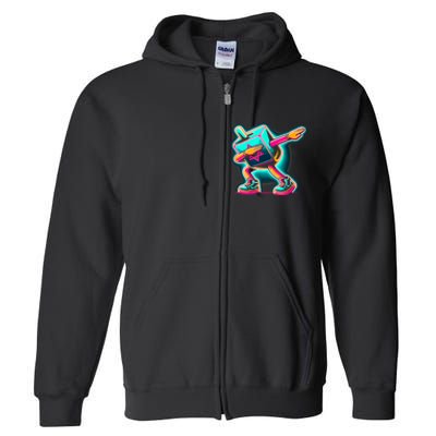 Love Hanukkah Jewish Holiday Dabbing Dreidel Full Zip Hoodie