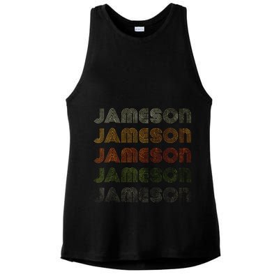 Love Heart Jameson Style Black Jameson Ladies PosiCharge Tri-Blend Wicking Tank