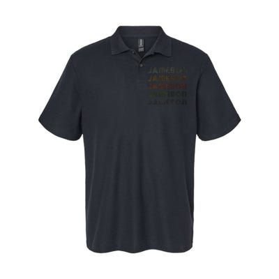 Love Heart Jameson Style Black Jameson Softstyle Adult Sport Polo