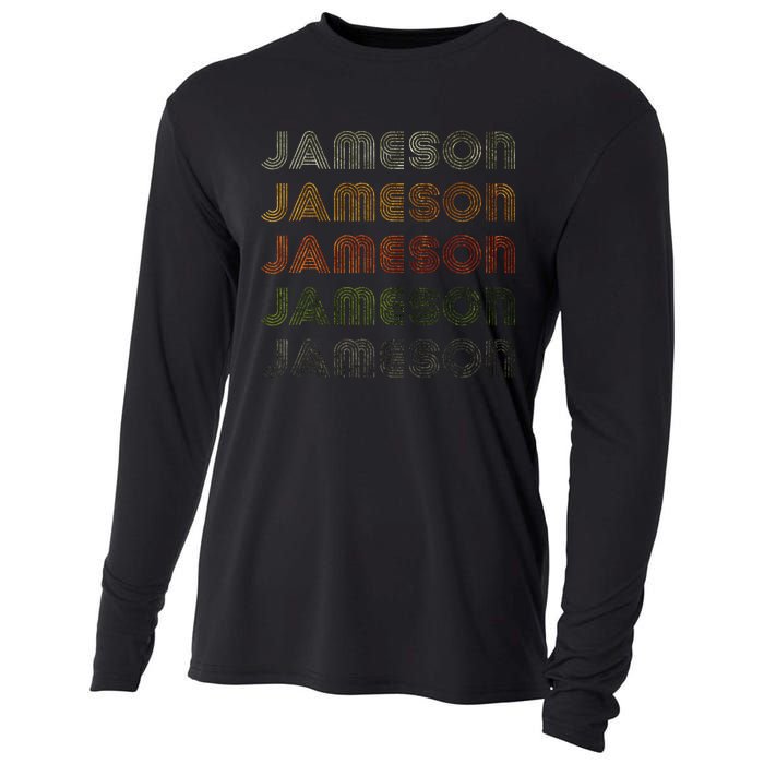 Love Heart Jameson Style Black Jameson Cooling Performance Long Sleeve Crew