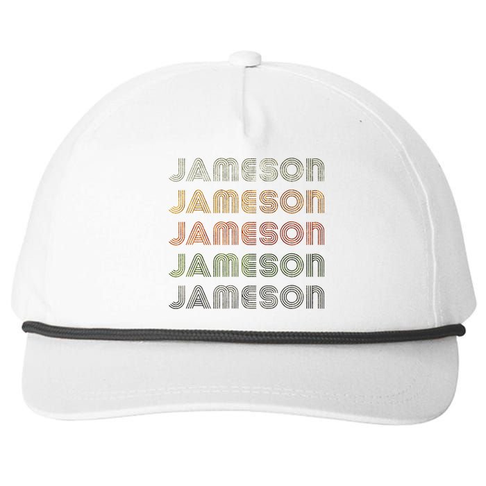 Love Heart Jameson Grungevintage Style Black Jameson Snapback Five-Panel Rope Hat