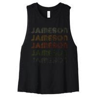 Love Heart Jameson Grungevintage Style Black Jameson Women's Racerback Cropped Tank