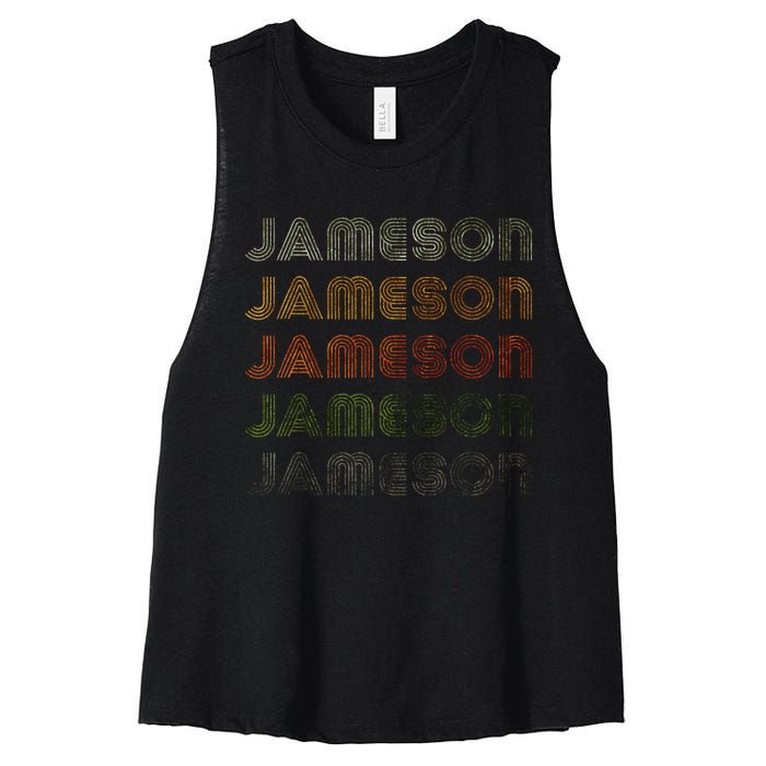 Love Heart Jameson Grungevintage Style Black Jameson Women's Racerback Cropped Tank