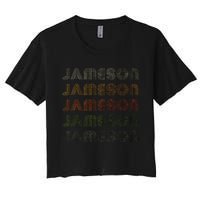 Love Heart Jameson Grungevintage Style Black Jameson Women's Crop Top Tee