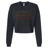 Love Heart Jameson Grungevintage Style Black Jameson Cropped Pullover Crew