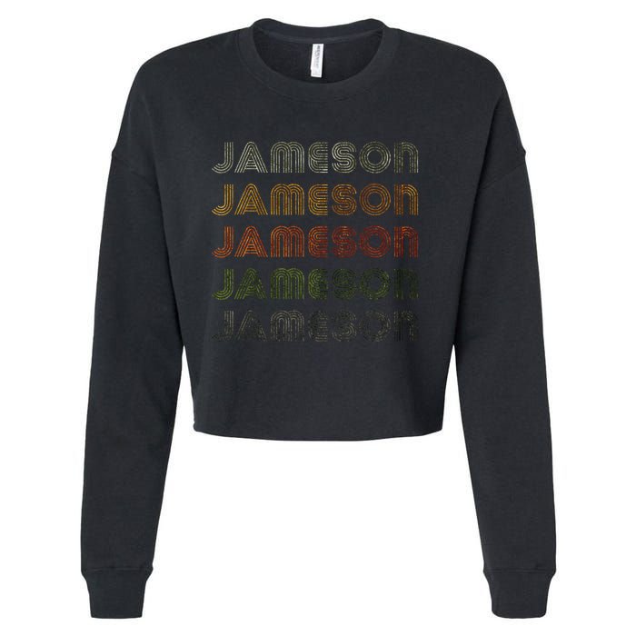 Love Heart Jameson Grungevintage Style Black Jameson Cropped Pullover Crew