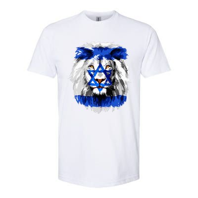 Lion Head Jewish Flag  Softstyle® CVC T-Shirt