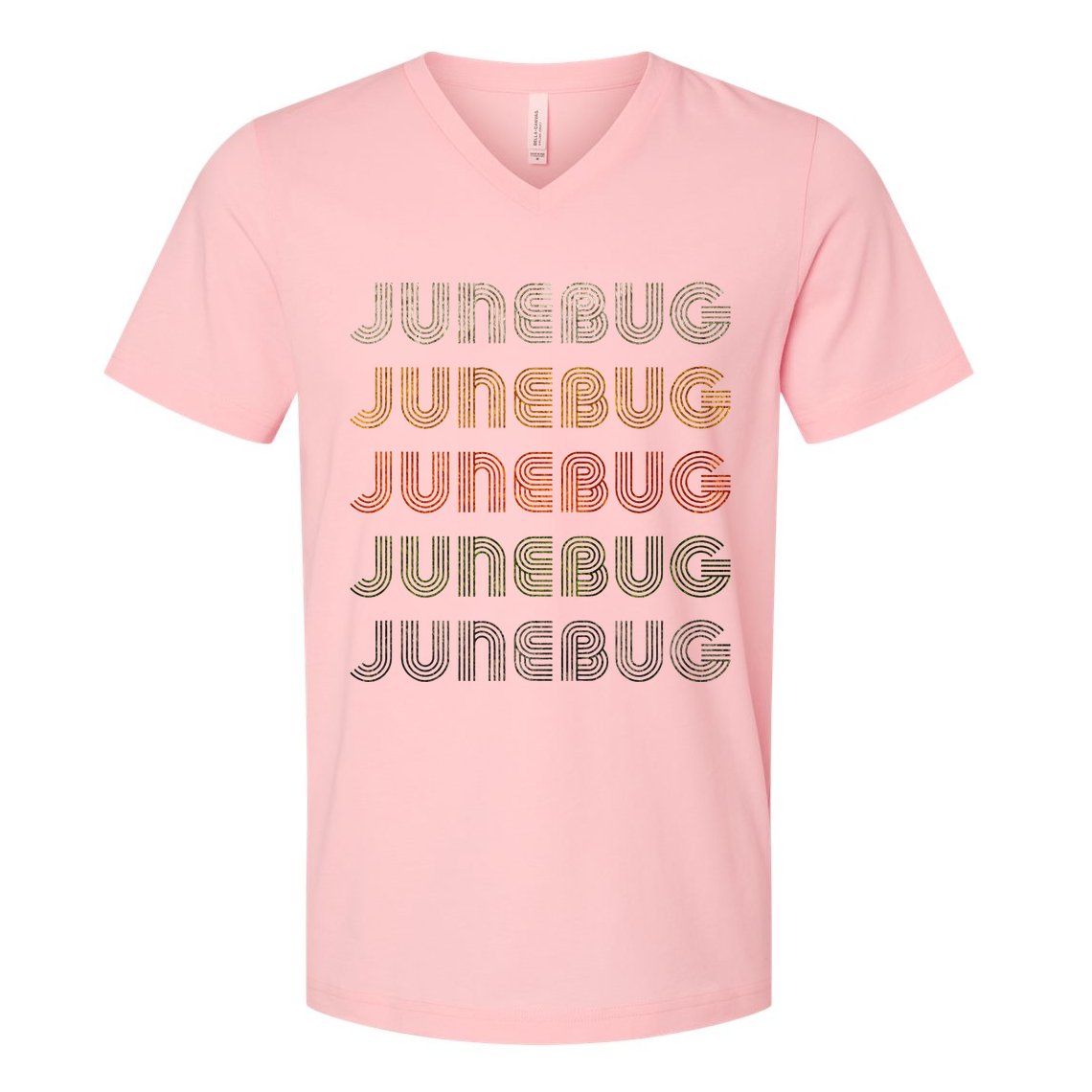 Love Heart Junebug Grunge Style Black Junebug V-Neck T-Shirt