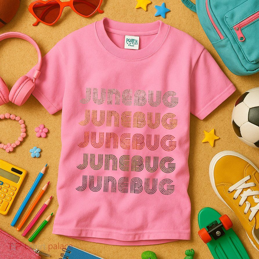 Love Heart Junebug Grunge Style Black Junebug Kids T-Shirt