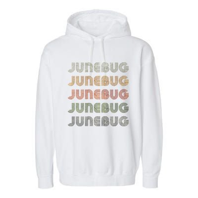 Love Heart Junebug Grunge Style Black Junebug Garment-Dyed Fleece Hoodie