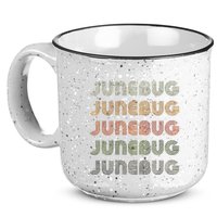 Love Heart Junebug Grunge Style Black Junebug 15oz Campfire Ceramic Mug