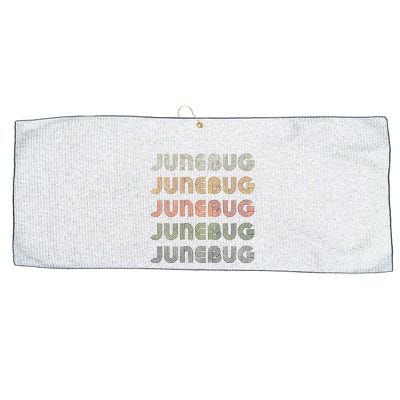 Love Heart Junebug Grunge Style Black Junebug Large Microfiber Waffle Golf Towel