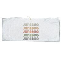 Love Heart Junebug Grunge Style Black Junebug Large Microfiber Waffle Golf Towel