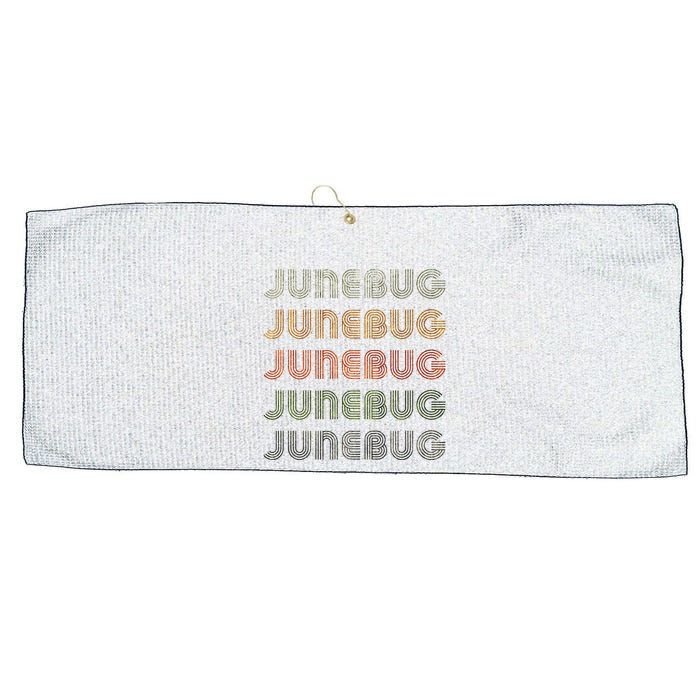 Love Heart Junebug Grunge Style Black Junebug Large Microfiber Waffle Golf Towel