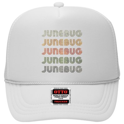 Love Heart Junebug Grunge Style Black Junebug Trucker Hat