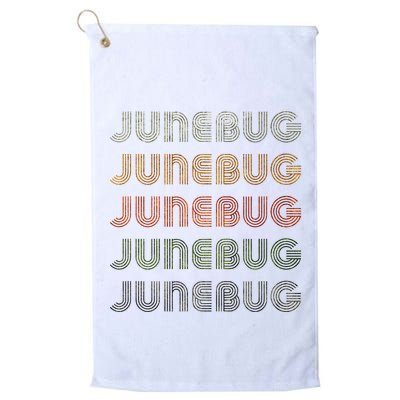 Love Heart Junebug Grunge Style Black Junebug Golf Towel