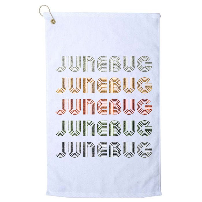 Love Heart Junebug Grunge Style Black Junebug Golf Towel