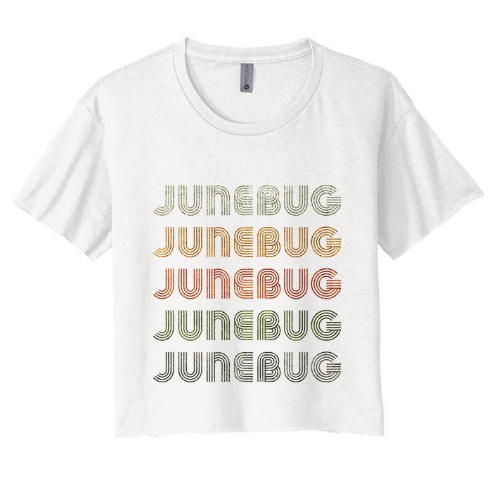 Love Heart Junebug Grunge Style Black Junebug Women's Crop Top Tee