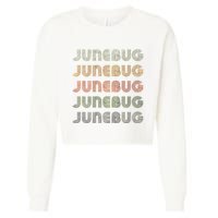 Love Heart Junebug Grunge Style Black Junebug Cropped Pullover Crew