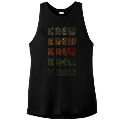 Love Heart Krew Grungevintage Style Black Krew Ladies PosiCharge Tri-Blend Wicking Tank