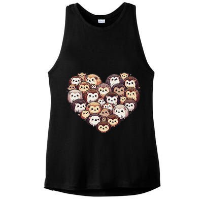 Lovely Hedgehog Lover Hedgehogs Ladies PosiCharge Tri-Blend Wicking Tank