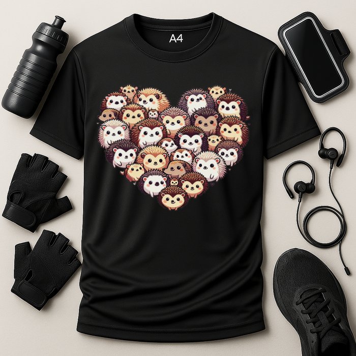 Lovely Hedgehog Lover Hedgehogs Cooling Performance Crew T-Shirt