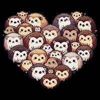 Lovely Hedgehog Lover Hedgehogs Cooling Performance Crew T-Shirt