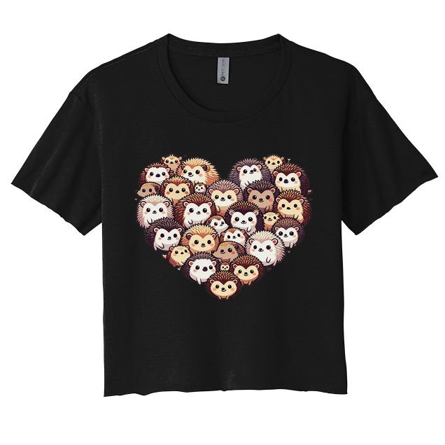 Lovely Hedgehog Lover Hedgehogs Crop Top