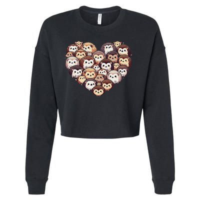 Lovely Hedgehog Lover Hedgehogs Cropped Pullover Crew