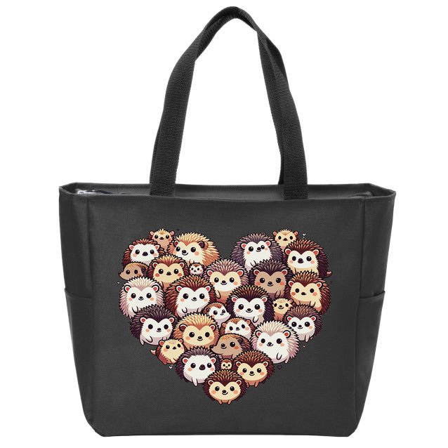 Lovely Hedgehog Lover Hedgehogs Zip Tote Bag