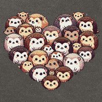 Lovely Hedgehog Lover Hedgehogs Cotton Canvas Backpack