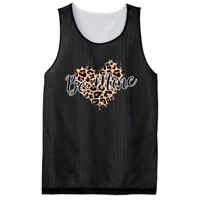 Love Heart Leopard Print Be Mine Mesh Reversible Basketball Jersey Tank