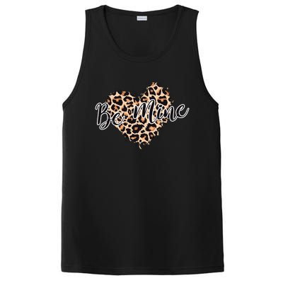 Love Heart Leopard Print Be Mine PosiCharge Competitor Tank