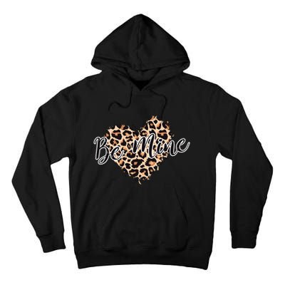 Love Heart Leopard Print Be Mine Tall Hoodie