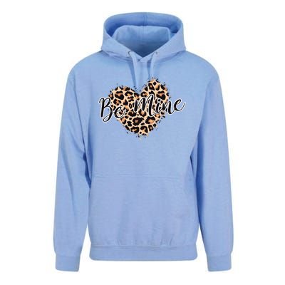 Love Heart Leopard Print Be Mine Unisex Surf Hoodie