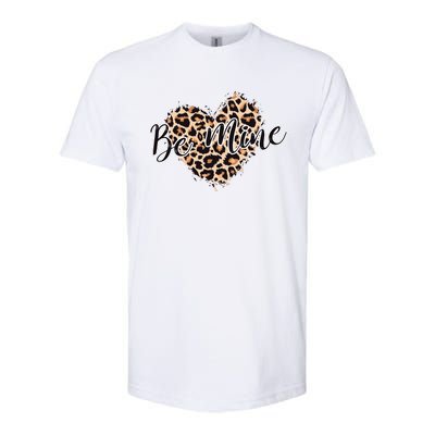 Love Heart Leopard Print Be Mine Softstyle CVC T-Shirt