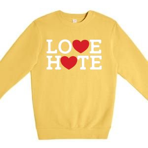 Love Hate Premium Crewneck Sweatshirt