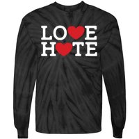 Love Hate Tie-Dye Long Sleeve Shirt