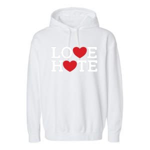 Love Hate Garment-Dyed Fleece Hoodie