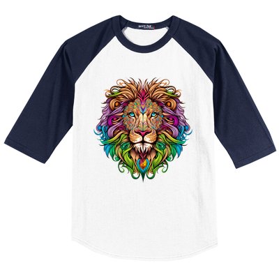 Lion Head Baseball Sleeve Shirt