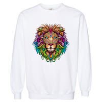 Lion Head Garment-Dyed Sweatshirt